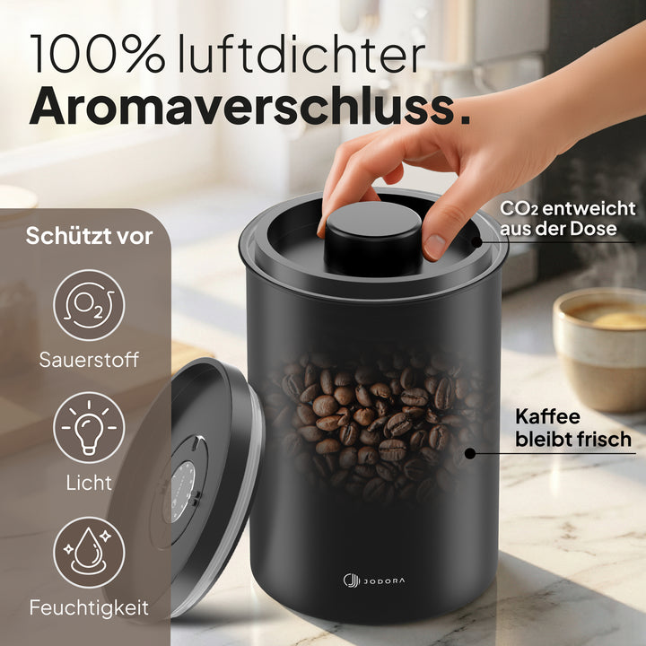 Kaffeedose Luftdicht aus Edelstahl