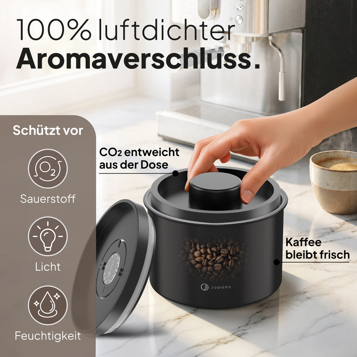 Kaffeedose Luftdicht aus Edelstahl