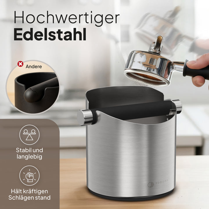 Abklopfbehälter für Siebträger