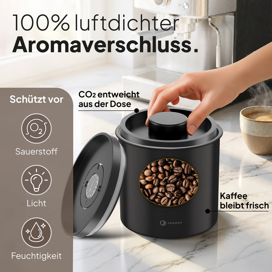 Kaffeedose Luftdicht aus Edelstahl