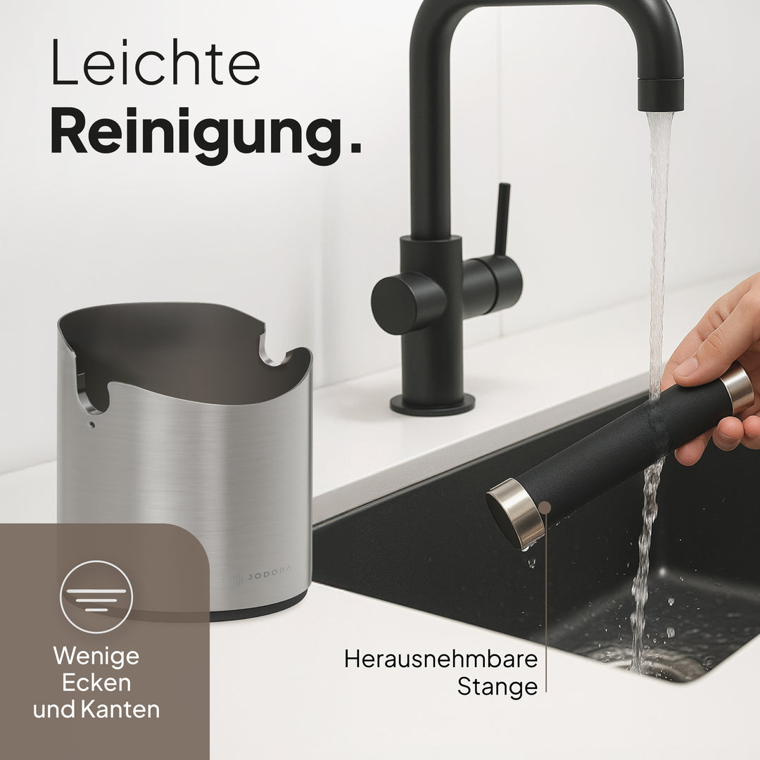 Abklopfbehälter für Siebträger