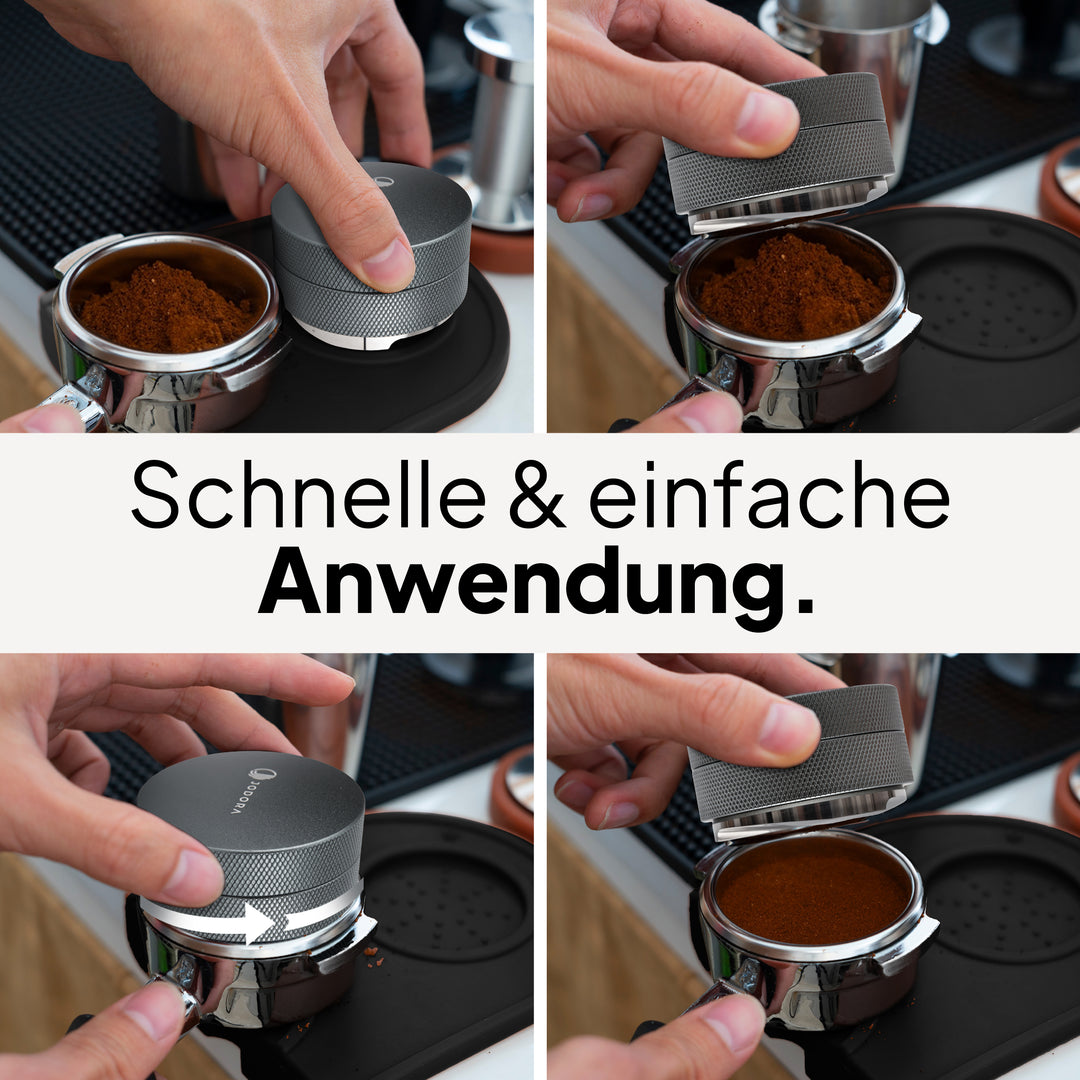 Ergonomischer Espresso Leveler