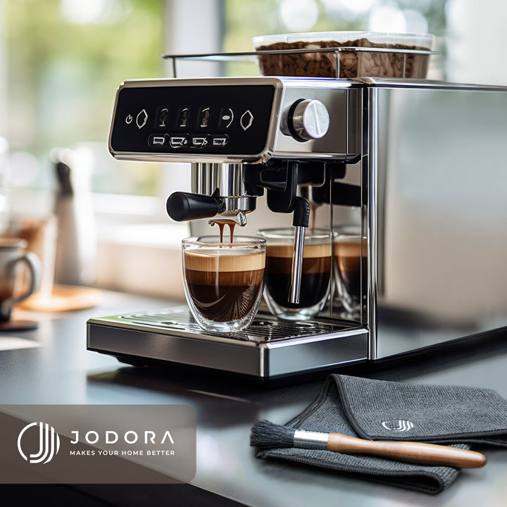 2 Barista Tücher + Barista Pinsel
