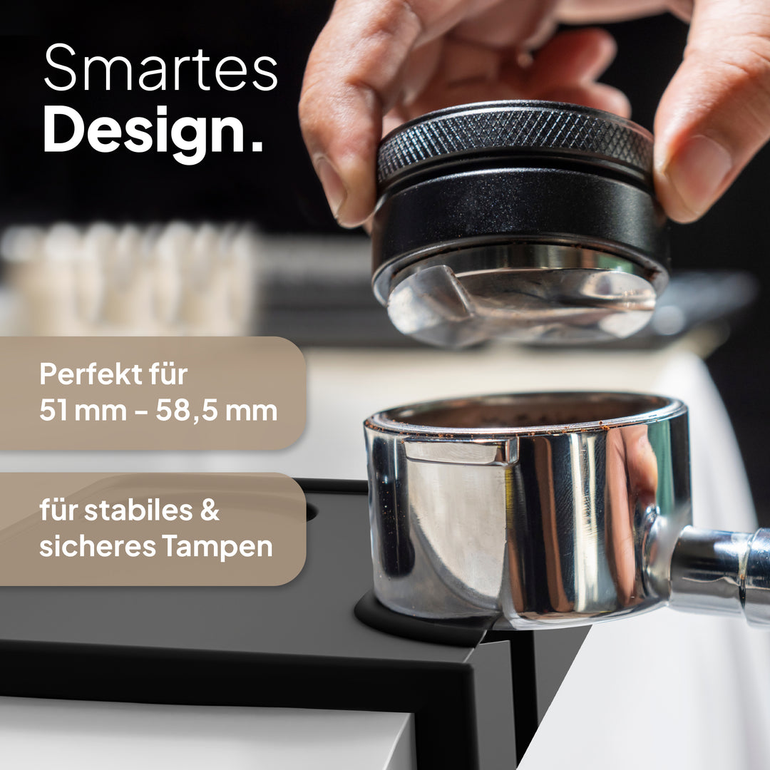 Tampermatte mit Tischkantenschutz