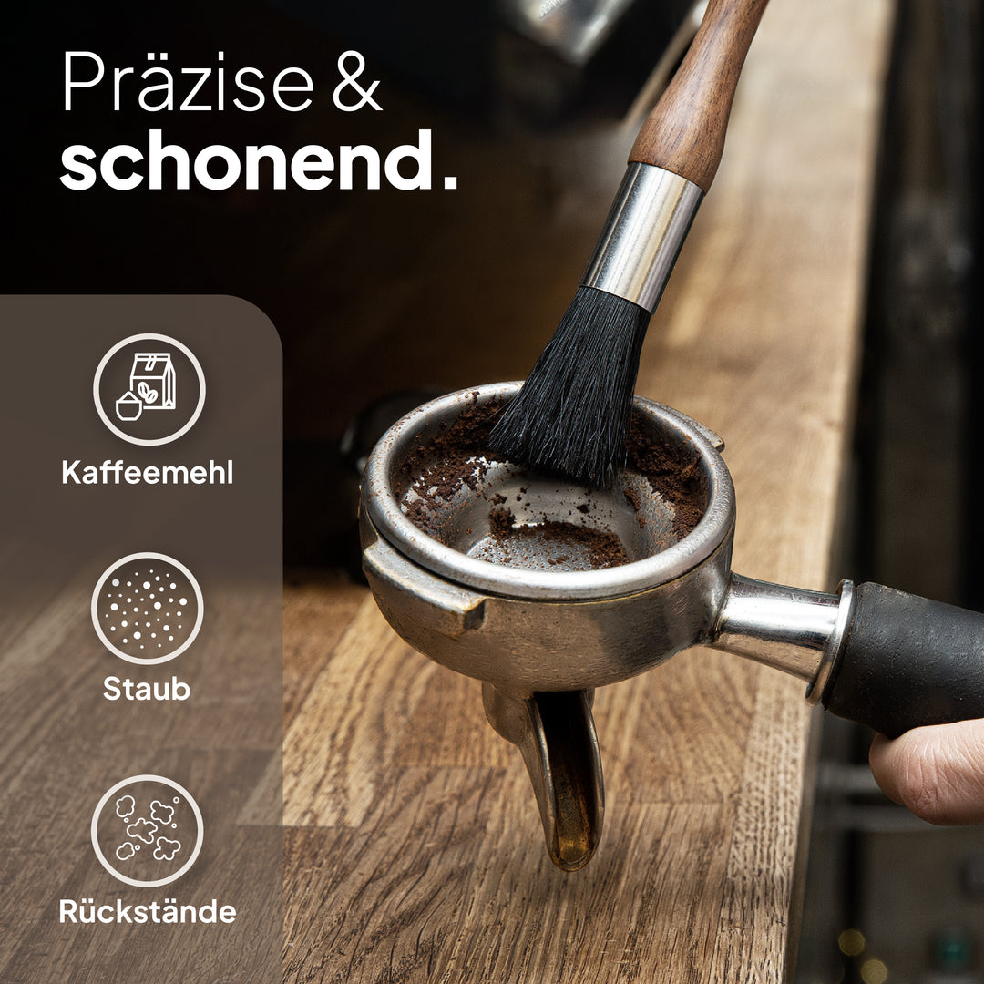 2 Barista Tücher + Barista Pinsel
