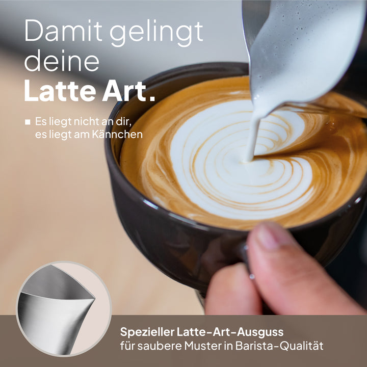 Milchkännchen aus Edelstahl
