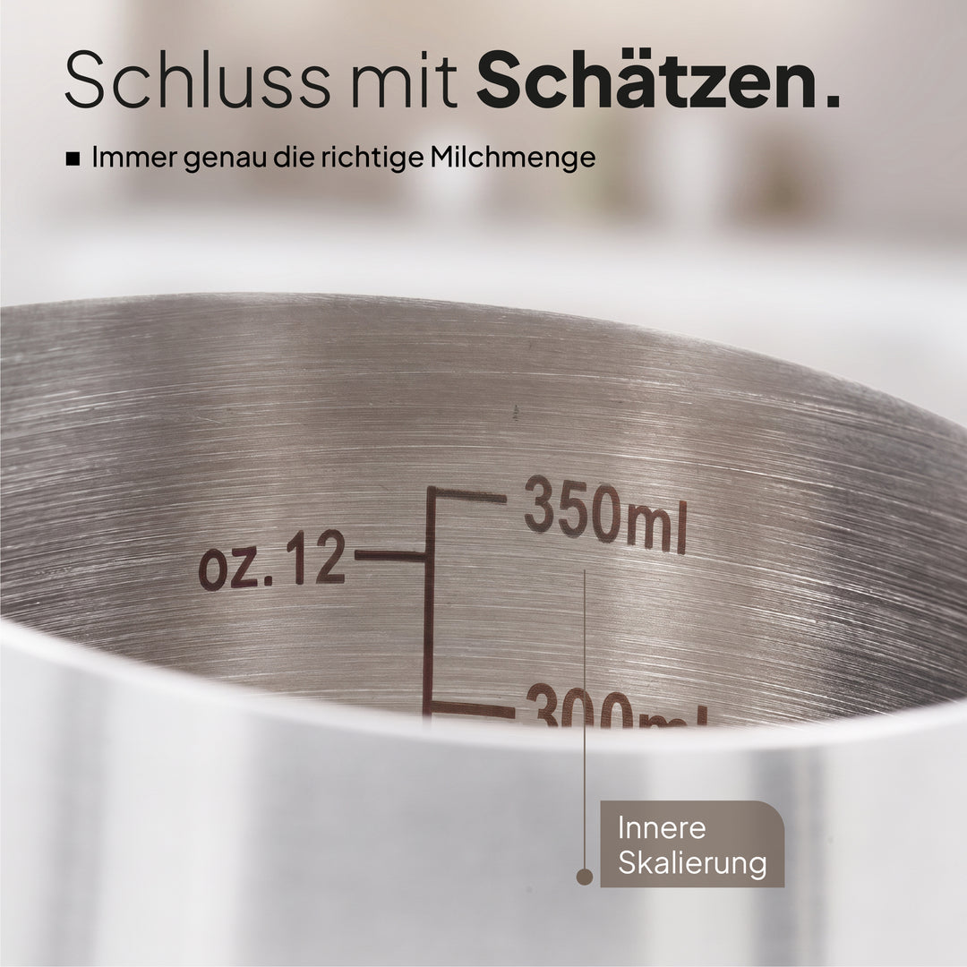 Milchkännchen aus Edelstahl