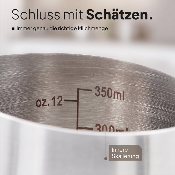 Milchkännchen aus Edelstahl