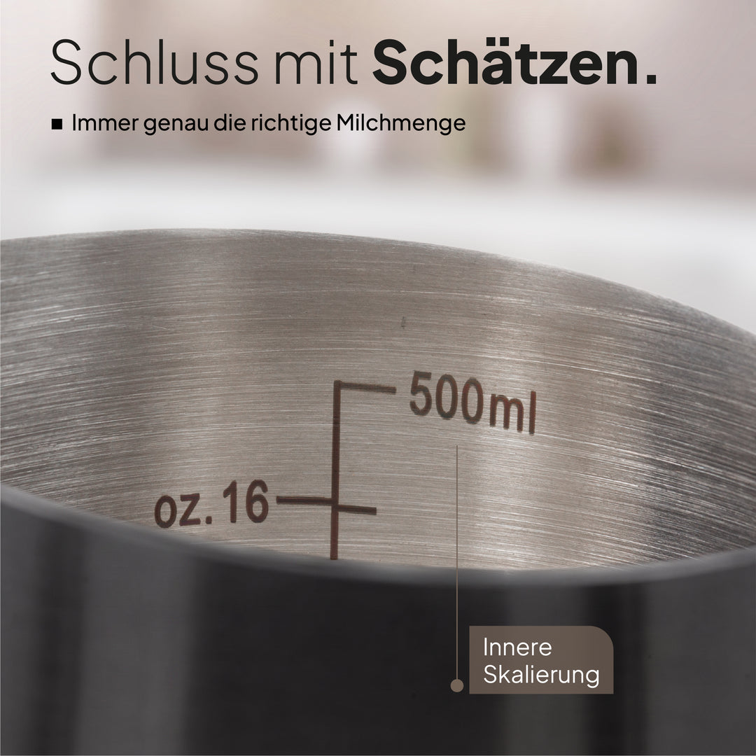 Milchkännchen aus Edelstahl
