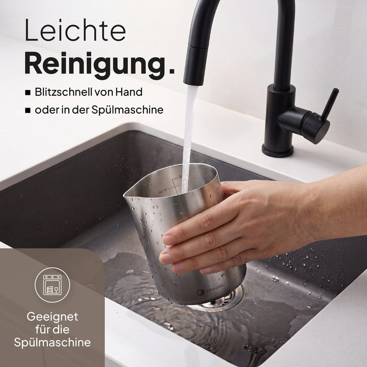 Milchkännchen aus Edelstahl